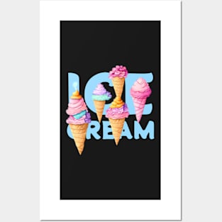 ice cream Posters and Art